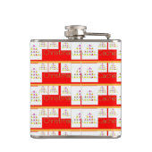 クリスマスキャッシュビニールフラッ包まれたク フラスク (裏面)