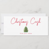 クリスマスキャッシュマネギフト証明書伝票 (裏面)