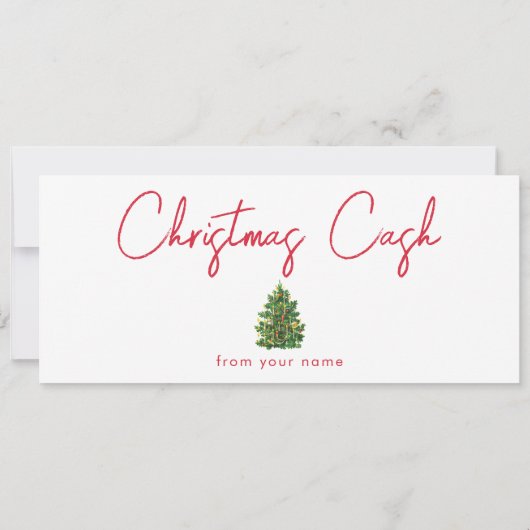 クリスマスキャッシュマネギフト証明書伝票 (裏面)