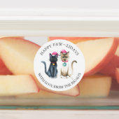 クリスマスキャッツパーソナライズされたの贈り物ラッピングラベル ラベル (貼付)