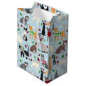 クリスマスキャッツミディアム抱き枕 ミディアムペーパーバッグ (正面アングル)