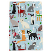 クリスマスキャッツミディアム抱き枕 ミディアムペーパーバッグ (裏面)