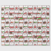クリスマスキャッツラッピング紙 ラッピングペーパー (フラット)
