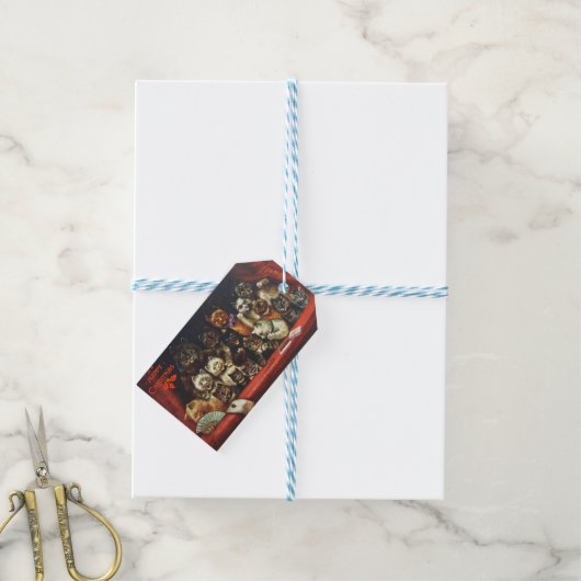 クリスマスキャッツラベルアット遊ア ギフトタグ (より糸つき)