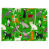 クリスマスキャッツラージ抱き枕 ラージペーパーバッグ (裏面)