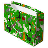 クリスマスキャッツラージ抱き枕 ラージペーパーバッグ (裏面アングル)