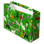 クリスマスキャッツラージ抱き枕 ラージペーパーバッグ (正面アングル)