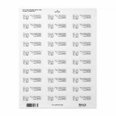 クリスマスキャッツ差出人住所 ラベル (フルシート)