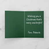 クリスマスキャットおもしろいツリー 招待状 (内部)