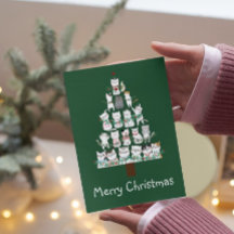 クリスマスキャットおもしろいツリー