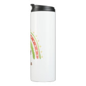 クリスマスキャットとレインボーパーソナライズされたタンブラー タンブラー (回転右)