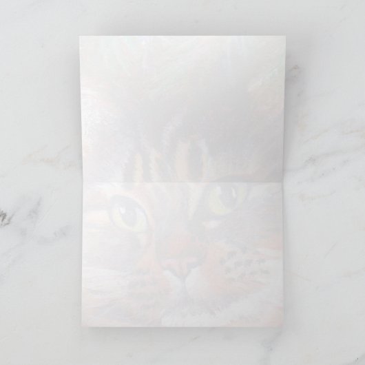 クリスマスキャットのグリーティングカード シーズンカード (内部)