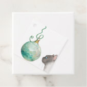 クリスマスキャットのリフレクションオーナメントギフトラベル フェイバータグ (インサイチュ)