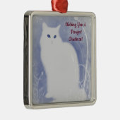 クリスマスキャットを狙う メタルオーナメント (右)