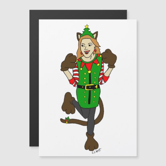 クリスマスキャットガール (正面/裏面)