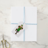 クリスマスキャットガール ギフトタグ (より糸付き)