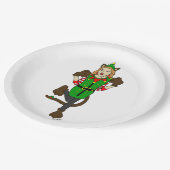 クリスマスキャットガール ペーパープレート (アングル)