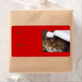 クリスマスキャットギフトラベル ラベル (インサイチュ)