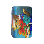 クリスマスキャットゲスト バスマット (正面縦)