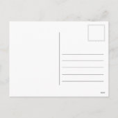 クリスマスキャットサンタハットおもしろいかわいい白黒 シーズンポストカード (裏面)