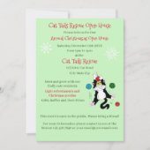 クリスマスキャットシェルターレスキューのオープンハウス 招待状 (正面)