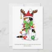 クリスマスキャットシェルターレスキューのオープンハウス 招待状 (裏面)