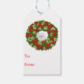 クリスマスキャットツリーギフトラベル ギフトタグ (正面)