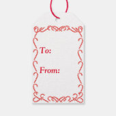 クリスマスキャットツリーギフトラベル ギフトタグ (裏面)