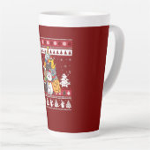 クリスマスキャットツリー カフェラテマグ (右アングル)