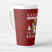クリスマスキャットツリー カフェラテマグ (左アングル)