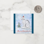 クリスマスキャットノートカード ノートカード (正面/裏面インサイチュ)