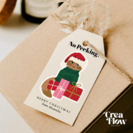 クリスマスキャットパーソナライズギフトラベル ギフトタグ