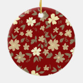 クリスマスキャットフローラ セラミックオーナメント (裏面)