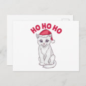 クリスマスキャットホーホー ポストカード (正面/裏面)