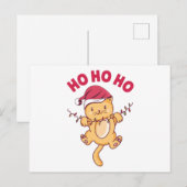 クリスマスキャットホーホー ポストカード (正面/裏面)