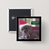 クリスマスキャットボタン 缶バッジ (正面&裏面)