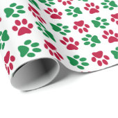 クリスマスキャットポーズラッピング紙 ラッピングペーパー (ロールコーナー)