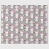 クリスマスキャットラッピング紙シート ラッピングペーパー (フラット)