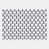 クリスマスキャットラッピング ラッピングペーパーシート (正面)