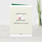 クリスマスキャットラップ シーズンカード (裏面)
