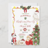 クリスマスキャットレッツポーティ招待状 招待状 (正面)