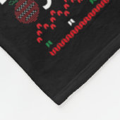 クリスマスキャットレディースフォーカマラサンタオーナメントパージ フリースブランケット (角)