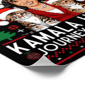 クリスマスキャットレディースフォーカマラサンタオーナメントパージ ポスター (角)