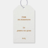 クリスマスキャットヴィンテージギフトラベル ギフトタグ (裏面)