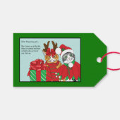 クリスマスキャット仲間 ギフトタグ (正面(横))