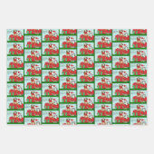 クリスマスキャット仲間 ラッピングペーパーシート (正面)