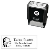 クリスマスキャット差出人住所 セルフインキングスタンプ (インサイチュ)