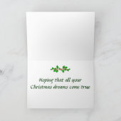 クリスマスキャット昼寝カード シーズンカード (内部)