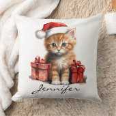 クリスマスキャット枕 クッション (ブランケット)