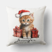 クリスマスキャット枕 クッション (裏面)